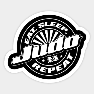 Judo Eat Sleep Repeat Sticker